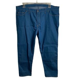 Blue Delta Jeans Womens 44x27 Mailman Blue Raw Denim Straight Leg Bespoke Custom